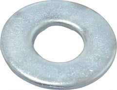 Value Collection - 3/8" Screw, Steel USS Flat Washer - 0.433" ID x 1.03" OD, 0.104" Thick, Zinc-Plated Finish - Eagle Tool & Supply