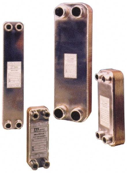 Bell & Gossett - Inch, Brazed Plate Heat Exchanger - Max psi, °F Max," Wide x" High x" Deep - Eagle Tool & Supply