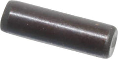 Holo-Krome - 3mm Diam x 10mm Pin Length Grade 8 Alloy Steel Standard Dowel Pin - Black Luster Finish, C 60 (Surface) & C 50-58 Hardness, 1 Beveled & 1 Rounded End - Eagle Tool & Supply