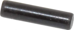 Holo-Krome - 3mm Diam x 12mm Pin Length Grade 8 Alloy Steel Standard Dowel Pin - Black Luster Finish, C 60 (Surface) & C 50-58 Hardness, 1 Beveled & 1 Rounded End - Eagle Tool & Supply