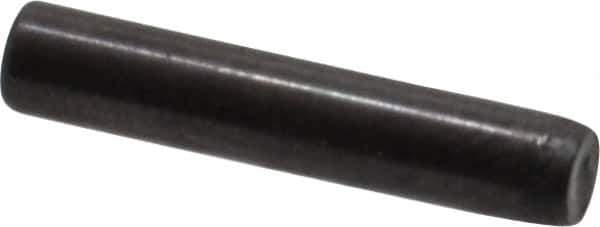 Holo-Krome - 3mm Diam x 16mm Pin Length Grade 8 Alloy Steel Standard Dowel Pin - Black Luster Finish, C 60 (Surface) & C 50-58 Hardness, 1 Beveled & 1 Rounded End - Eagle Tool & Supply