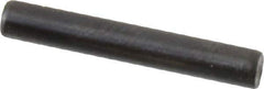 Holo-Krome - 3mm Diam x 20mm Pin Length Grade 8 Alloy Steel Standard Dowel Pin - Black Luster Finish, C 60 (Surface) & C 50-58 Hardness, 1 Beveled & 1 Rounded End - Eagle Tool & Supply