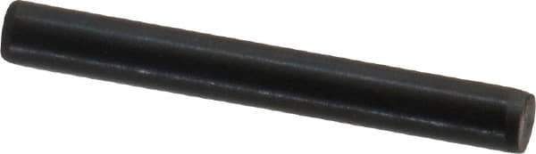 Holo-Krome - 3mm Diam x 25mm Pin Length Grade 8 Alloy Steel Standard Dowel Pin - Black Luster Finish, C 60 (Surface) & C 50-58 Hardness, 1 Beveled & 1 Rounded End - Eagle Tool & Supply