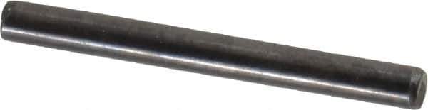 Holo-Krome - 3mm Diam x 30mm Pin Length Grade 8 Alloy Steel Standard Dowel Pin - Black Luster Finish, C 60 (Surface) & C 50-58 Hardness, 1 Beveled & 1 Rounded End - Eagle Tool & Supply