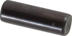 Holo-Krome - 4mm Diam x 12mm Pin Length Grade 8 Alloy Steel Standard Dowel Pin - Black Luster Finish, C 60 (Surface) & C 50-58 Hardness, 1 Beveled & 1 Rounded End - Eagle Tool & Supply