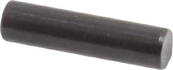 Holo-Krome - 4mm Diam x 16mm Pin Length Grade 8 Alloy Steel Standard Dowel Pin - Black Luster Finish, C 60 (Surface) & C 50-58 Hardness, 1 Beveled & 1 Rounded End - Eagle Tool & Supply
