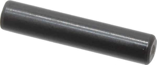 Holo-Krome - 4mm Diam x 20mm Pin Length Grade 8 Alloy Steel Standard Dowel Pin - Black Luster Finish, C 60 (Surface) & C 50-58 Hardness, 1 Beveled & 1 Rounded End - Eagle Tool & Supply