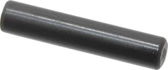 Holo-Krome - 4mm Diam x 20mm Pin Length Grade 8 Alloy Steel Standard Dowel Pin - Black Luster Finish, C 60 (Surface) & C 50-58 Hardness, 1 Beveled & 1 Rounded End - Eagle Tool & Supply