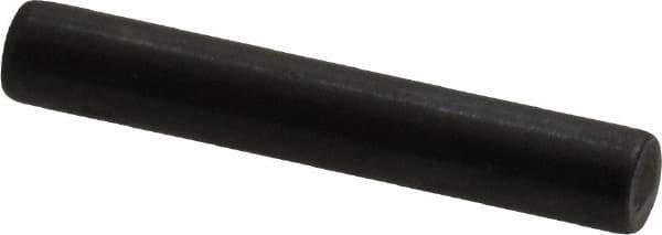 Holo-Krome - 4mm Diam x 25mm Pin Length Grade 8 Alloy Steel Standard Dowel Pin - Black Luster Finish, C 60 (Surface) & C 50-58 Hardness, 1 Beveled & 1 Rounded End - Eagle Tool & Supply