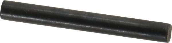 Holo-Krome - 4mm Diam x 35mm Pin Length Grade 8 Alloy Steel Standard Dowel Pin - Black Luster Finish, C 60 (Surface) & C 50-58 Hardness, 1 Beveled & 1 Rounded End - Eagle Tool & Supply