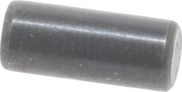 Holo-Krome - 5mm Diam x 12mm Pin Length Grade 8 Alloy Steel Standard Dowel Pin - Black Luster Finish, C 60 (Surface) & C 50-58 Hardness, 1 Beveled & 1 Rounded End - Eagle Tool & Supply
