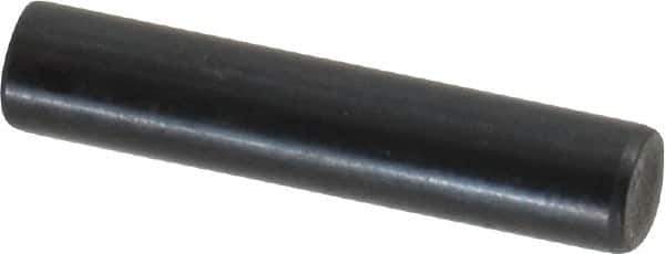 Holo-Krome - 5mm Diam x 25mm Pin Length Grade 8 Alloy Steel Standard Dowel Pin - Black Luster Finish, C 60 (Surface) & C 50-58 Hardness, 1 Beveled & 1 Rounded End - Eagle Tool & Supply