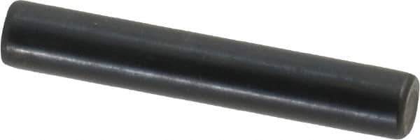 Holo-Krome - 5mm Diam x 30mm Pin Length Grade 8 Alloy Steel Standard Dowel Pin - Black Luster Finish, C 60 (Surface) & C 50-58 Hardness, 1 Beveled & 1 Rounded End - Eagle Tool & Supply