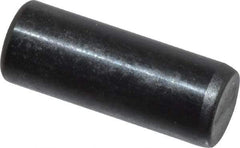 Holo-Krome - 6mm Diam x 16mm Pin Length Grade 8 Alloy Steel Standard Dowel Pin - Black Luster Finish, C 60 (Surface) & C 50-58 Hardness, 1 Beveled & 1 Rounded End - Eagle Tool & Supply