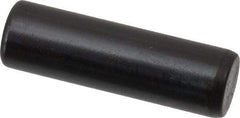 Holo-Krome - 6mm Diam x 20mm Pin Length Grade 8 Alloy Steel Standard Dowel Pin - Black Luster Finish, C 60 (Surface) & C 50-58 Hardness, 1 Beveled & 1 Rounded End - Eagle Tool & Supply
