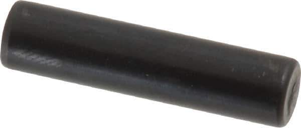 Holo-Krome - 6mm Diam x 25mm Pin Length Grade 8 Alloy Steel Standard Dowel Pin - Black Luster Finish, C 60 (Surface) & C 50-58 Hardness, 1 Beveled & 1 Rounded End - Eagle Tool & Supply