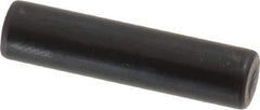 Holo-Krome - 6mm Diam x 25mm Pin Length Grade 8 Alloy Steel Standard Dowel Pin - Black Luster Finish, C 60 (Surface) & C 50-58 Hardness, 1 Beveled & 1 Rounded End - Eagle Tool & Supply