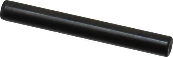Holo-Krome - 6mm Diam x 50mm Pin Length Grade 8 Alloy Steel Standard Dowel Pin - Black Luster Finish, C 60 (Surface) & C 50-58 Hardness, 1 Beveled & 1 Rounded End - Eagle Tool & Supply