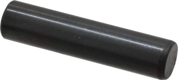 Holo-Krome - 8mm Diam x 35mm Pin Length Grade 8 Alloy Steel Standard Dowel Pin - Black Luster Finish, C 60 (Surface) & C 50-58 Hardness, 1 Beveled & 1 Rounded End - Eagle Tool & Supply