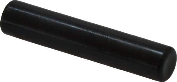 Holo-Krome - 8mm Diam x 40mm Pin Length Grade 8 Alloy Steel Standard Dowel Pin - Black Luster Finish, C 60 (Surface) & C 50-58 Hardness, 1 Beveled & 1 Rounded End - Eagle Tool & Supply