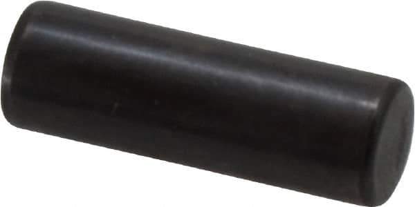 Holo-Krome - 10mm Diam x 30mm Pin Length Grade 8 Alloy Steel Standard Dowel Pin - Black Luster Finish, C 60 (Surface) & C 50-58 Hardness, 1 Beveled & 1 Rounded End - Eagle Tool & Supply