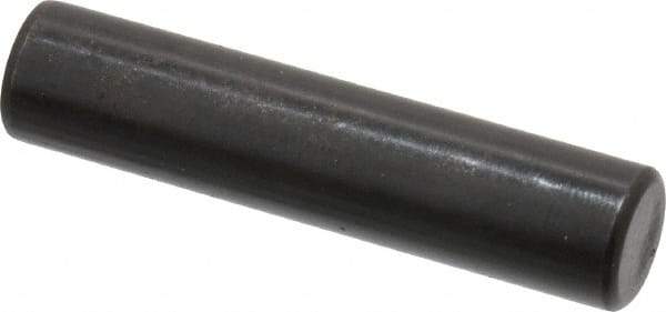 Holo-Krome - 10mm Diam x 45mm Pin Length Grade 8 Alloy Steel Standard Dowel Pin - Black Luster Finish, C 60 (Surface) & C 50-58 Hardness, 1 Beveled & 1 Rounded End - Eagle Tool & Supply