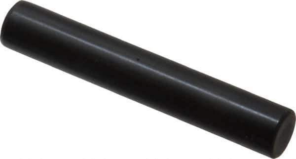 Holo-Krome - 10mm Diam x 60mm Pin Length Grade 8 Alloy Steel Standard Dowel Pin - Black Luster Finish, C 60 (Surface) & C 50-58 Hardness, 1 Beveled & 1 Rounded End - Eagle Tool & Supply