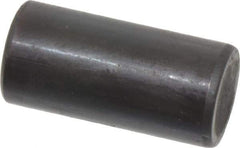 Holo-Krome - 12mm Diam x 25mm Pin Length Grade 8 Alloy Steel Standard Dowel Pin - Black Luster Finish, C 60 (Surface) & C 50-58 Hardness, 1 Beveled & 1 Rounded End - Eagle Tool & Supply