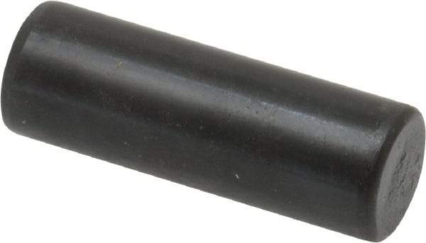 Holo-Krome - 12mm Diam x 35mm Pin Length Grade 8 Alloy Steel Standard Dowel Pin - Black Luster Finish, C 60 (Surface) & C 50-58 Hardness, 1 Beveled & 1 Rounded End - Eagle Tool & Supply