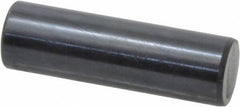 Holo-Krome - 12mm Diam x 40mm Pin Length Grade 8 Alloy Steel Standard Dowel Pin - Black Luster Finish, C 60 (Surface) & C 50-58 Hardness, 1 Beveled & 1 Rounded End - Eagle Tool & Supply