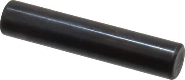 Holo-Krome - 12mm Diam x 60mm Pin Length Grade 8 Alloy Steel Standard Dowel Pin - Black Luster Finish, C 60 (Surface) & C 50-58 Hardness, 1 Beveled & 1 Rounded End - Eagle Tool & Supply