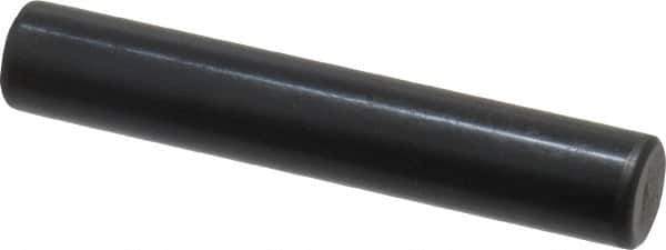 Holo-Krome - 12mm Diam x 70mm Pin Length Grade 8 Alloy Steel Standard Dowel Pin - Black Luster Finish, C 60 (Surface) & C 50-58 Hardness, 1 Beveled & 1 Rounded End - Eagle Tool & Supply