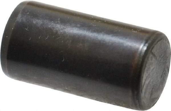 Holo-Krome - 16mm Diam x 30mm Pin Length Grade 8 Alloy Steel Standard Dowel Pin - Black Luster Finish, C 60 (Surface) & C 50-58 Hardness, 1 Beveled & 1 Rounded End - Eagle Tool & Supply