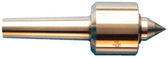 Riten - MT3 Taper Shank, 2-1/8" Head Diam 3,400 Lb Capacity Live Center - 6,000 Max RPM, 2" Head Length, 1" Point Diam, 1-3/8" Point Len, 1,100 Lb Max Workpc, Standard Point - Eagle Tool & Supply