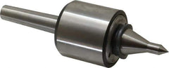 Riten - MT2 Taper Shank, 2-1/8" Head Diam 2,600 Lb Capacity Live Center - 6,000 Max RPM, 2" Head Length, 3/8" Point Diam, 2" Point Len, 310 Lb Max Workpc, 2" Tip Diam, Long Point - Eagle Tool & Supply