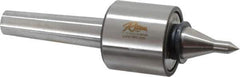 Riten - MT3 Taper Shank, 2-1/8" Head Diam 3,400 Lb Capacity Live Center - 6,000 Max RPM, 2" Head Length, 3/8" Point Diam, 2" Point Len, 310 Lb Max Workpc, 2" Tip Diam, Long Point - Eagle Tool & Supply