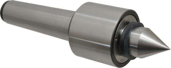 Riten - MT5 Taper Shank, 3-1/8" Head Diam 6,800 Lb Capacity Live Center - 4,000 Max RPM, 2-7/16" Head Length, 1-9/16" Point Diam, 2-3/8" Point Len, 2,900 Lb Max Workpc, Standard Point - Eagle Tool & Supply