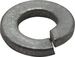 Value Collection - 1/4", 0.254" ID, 0.062" Thick Split Lock Washer - Grade 2 Spring Steel, Zinc-Plated Finish, 0.254" Min ID, 0.262" Max ID, 0.489" Max OD - Eagle Tool & Supply