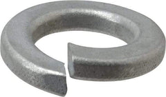 Value Collection - 1/2", 0.506" ID, 1/8" Thick Split Lock Washer - Grade 2 Spring Steel, Zinc-Plated Finish, 0.506" Min ID, 0.518" Max ID, 0.873" Max OD - Eagle Tool & Supply