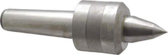 Value Collection - MT5 Taper Shank, 3.1" Head Diam Live Center - 2-3/4" Head Length, 1.575" Point Diam, 2-1/2" Point Len, 1,763 Lb Max Workpc, 10.6" OAL, Long Point - Eagle Tool & Supply