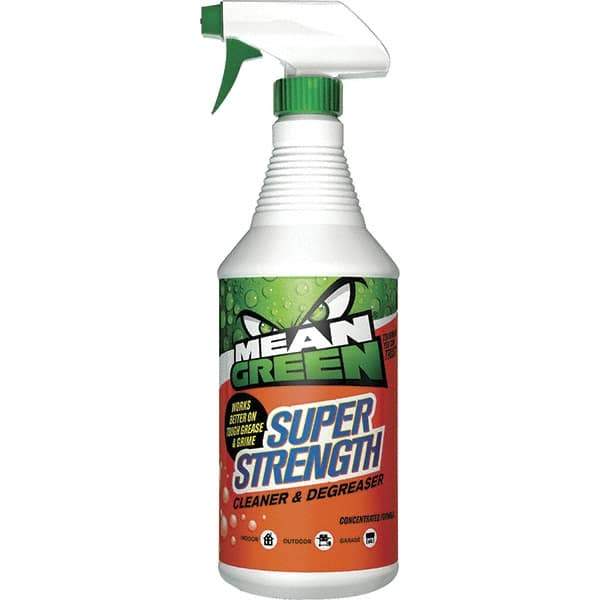 Mean Green - 32 oz Spray Bottle Cleaner/Degreaser - Liquid, Biodegradable, Low Odor - Eagle Tool & Supply