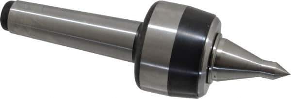 Royal Products - MT4 Taper Shank, 2.68" Head Diam 5,170 Lb Capacity Live Center - 4,500 Max RPM, 1.98" Head Length, 1-1/4" Point Diam, 2.18" Point Len, 1,120 Lb Max Workpc, 8-5/8" OAL, 1/2" Tip Diam, Long Point - Eagle Tool & Supply