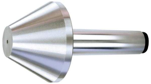 Royal Products - MT5 Taper Shank, 6.15" Head Diam 5,950 Lb Capacity Live Center - 3,500 Max RPM, 3-5/8" Head Length, 2-1/2" Point Diam, 3.6" Point Len, 1,450 Lb Max Workpc, 9-5/16" OAL, Bull Nose Point - Eagle Tool & Supply