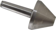 Royal Products - MT4 Taper Shank, 4.15" Head Diam 3,410 Lb Capacity Live Center - 4,500 Max RPM, 3" Head Length, 1-1/4" Point Diam, 3.01" Point Len, 860 Lb Max Workpc, 7-9/16" OAL, Bull Nose Point - Eagle Tool & Supply