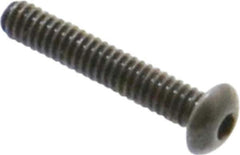 Value Collection - #2-56 UNC Hex Socket Drive, Button Screw - Alloy Steel, Black Oxide Finish, Fully Threaded, 1/2" Length Under Head - Eagle Tool & Supply