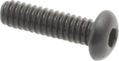 Value Collection - #3-48 UNC Hex Socket Drive, Button Screw - Alloy Steel, Black Oxide Finish, Fully Threaded, 3/8" Length Under Head - Eagle Tool & Supply