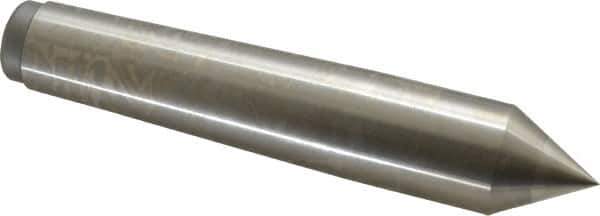 Royal Products - 1.231" Head Diam, High Speed Steel Standard Point Solid Dead Center - 4MT Morse Taper, 1.231" Point Diam, 6-3/4" OAL - Eagle Tool & Supply