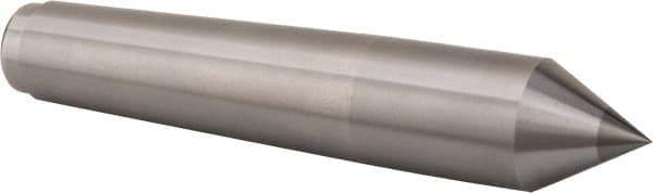 Royal Products - 1.231" Head Diam, Carbide-Tipped Steel Standard Point Solid Dead Center - 4MT Morse Taper, 1.231" Point Diam, 6-3/4" OAL - Eagle Tool & Supply