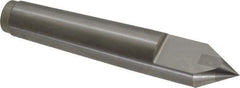 Royal Products - 0.938" Head Diam, Carbide-Tipped Steel Standard Point Half Dead Center - 3MT Morse Taper, 0.938" Point Diam, 5-1/4" OAL - Eagle Tool & Supply