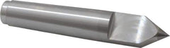 Royal Products - 1.231" Head Diam, Carbide-Tipped Steel Standard Point Half Dead Center - 4MT Morse Taper, 1.231" Point Diam, 6-3/4" OAL - Eagle Tool & Supply